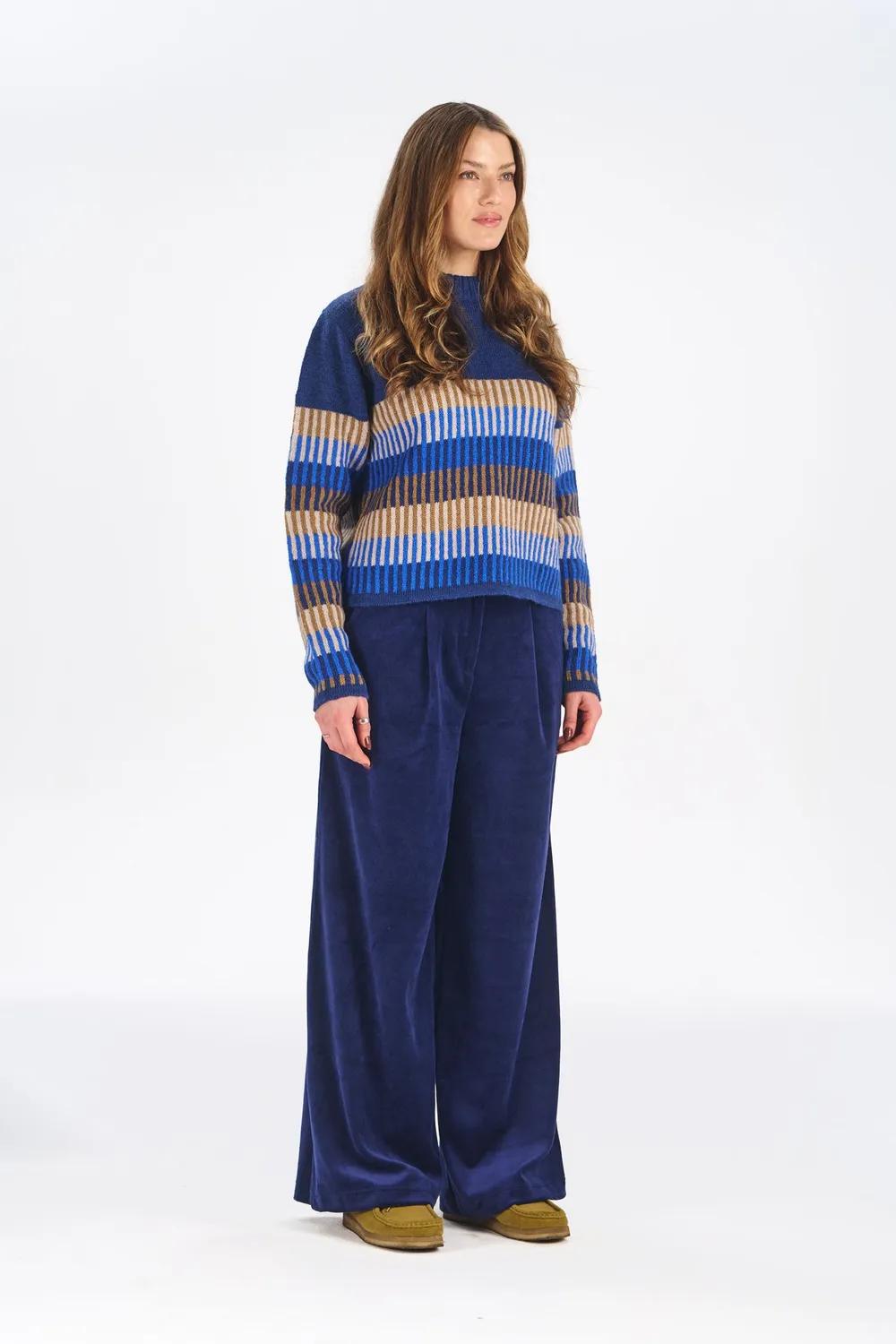 KOMODO CHLOE Pullover Navy Lammwolle