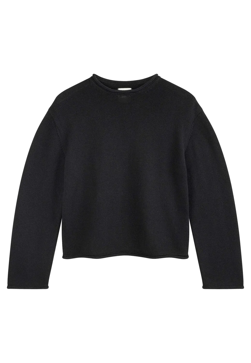 MELA GEETHA Strickpullover kiesel melange aus Baumwolle