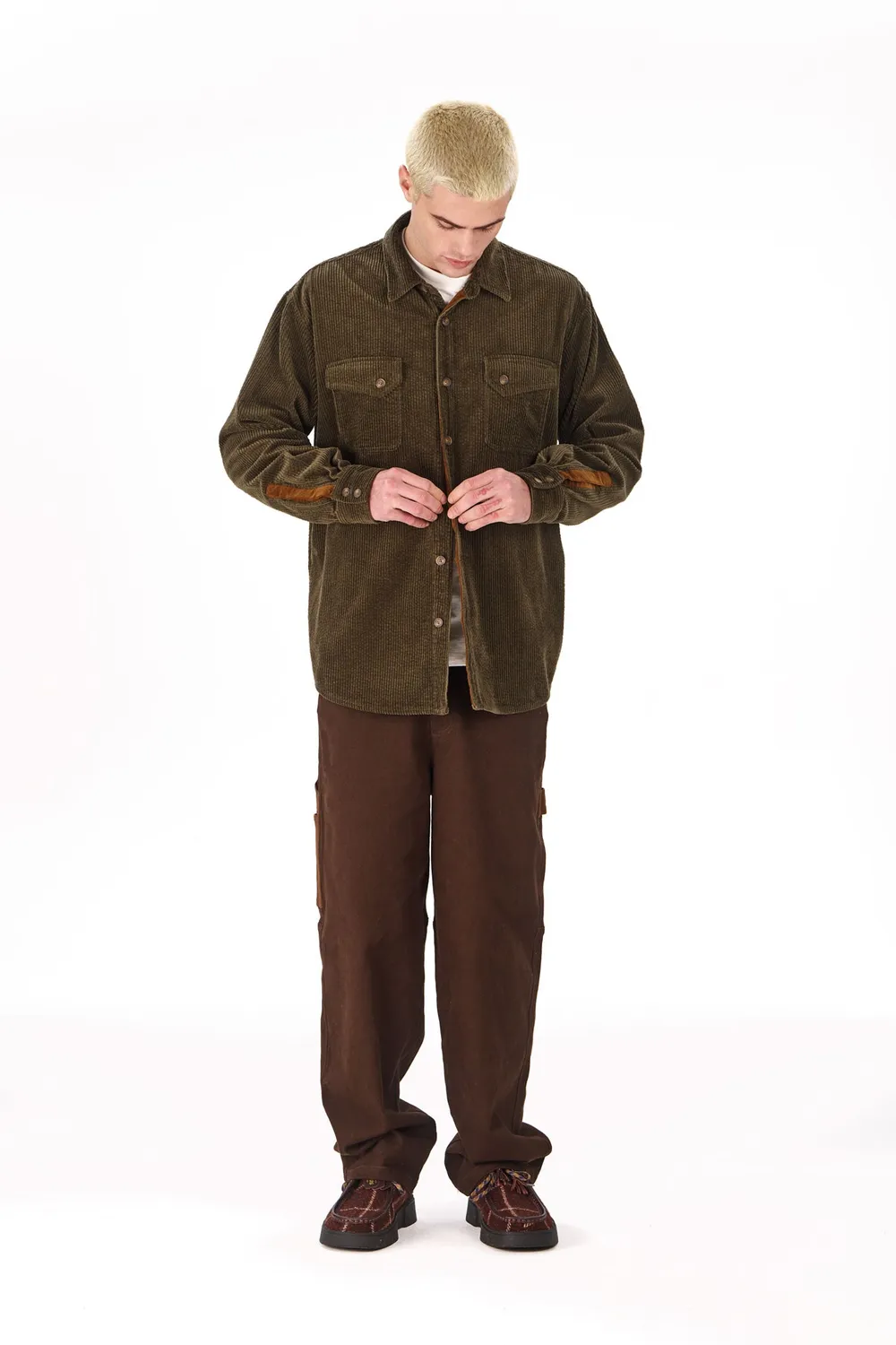 Komodo Karda Overshirt Khaki Herren Cord