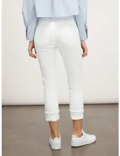 Motivi Regular-Hose Five-Pocket Aufschlag Baumwolle