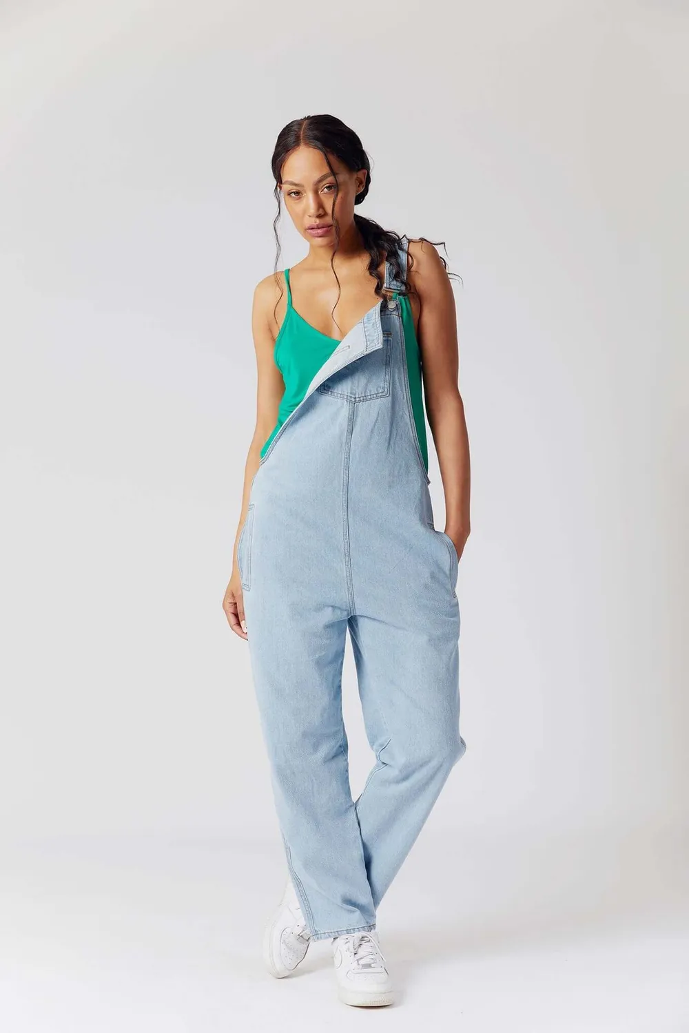 KOMODO JOY Bio-Denim Latzhose Stone Wash Gr.36 Bio-Baumwolle
