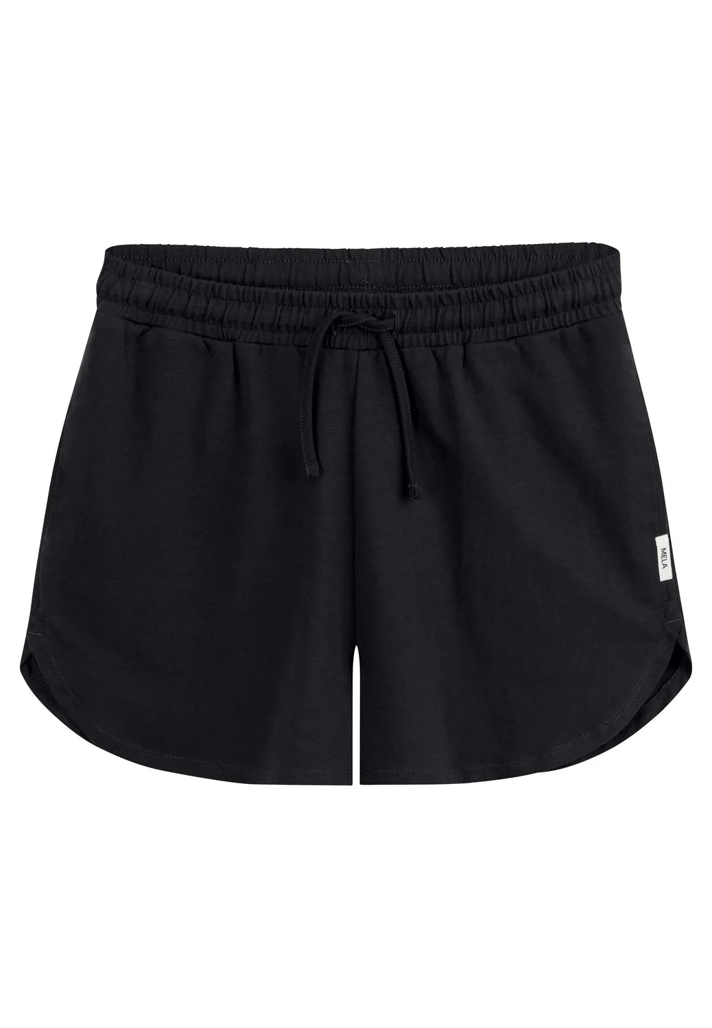 MELA Style SUNYATA Jersey Shorts schwarz aus Bio-Baumwolle
