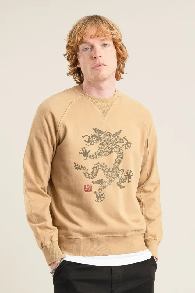 KOMODO DRAGON Sweatshirt Croissant aus Bio-Baumwolle