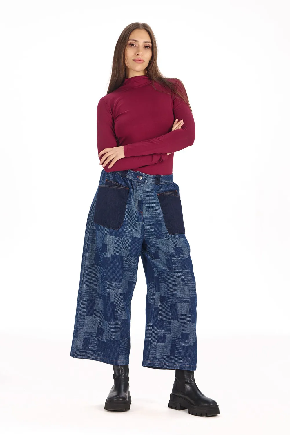 KOMODO SKINILLA Top weinrot Modal Stretch