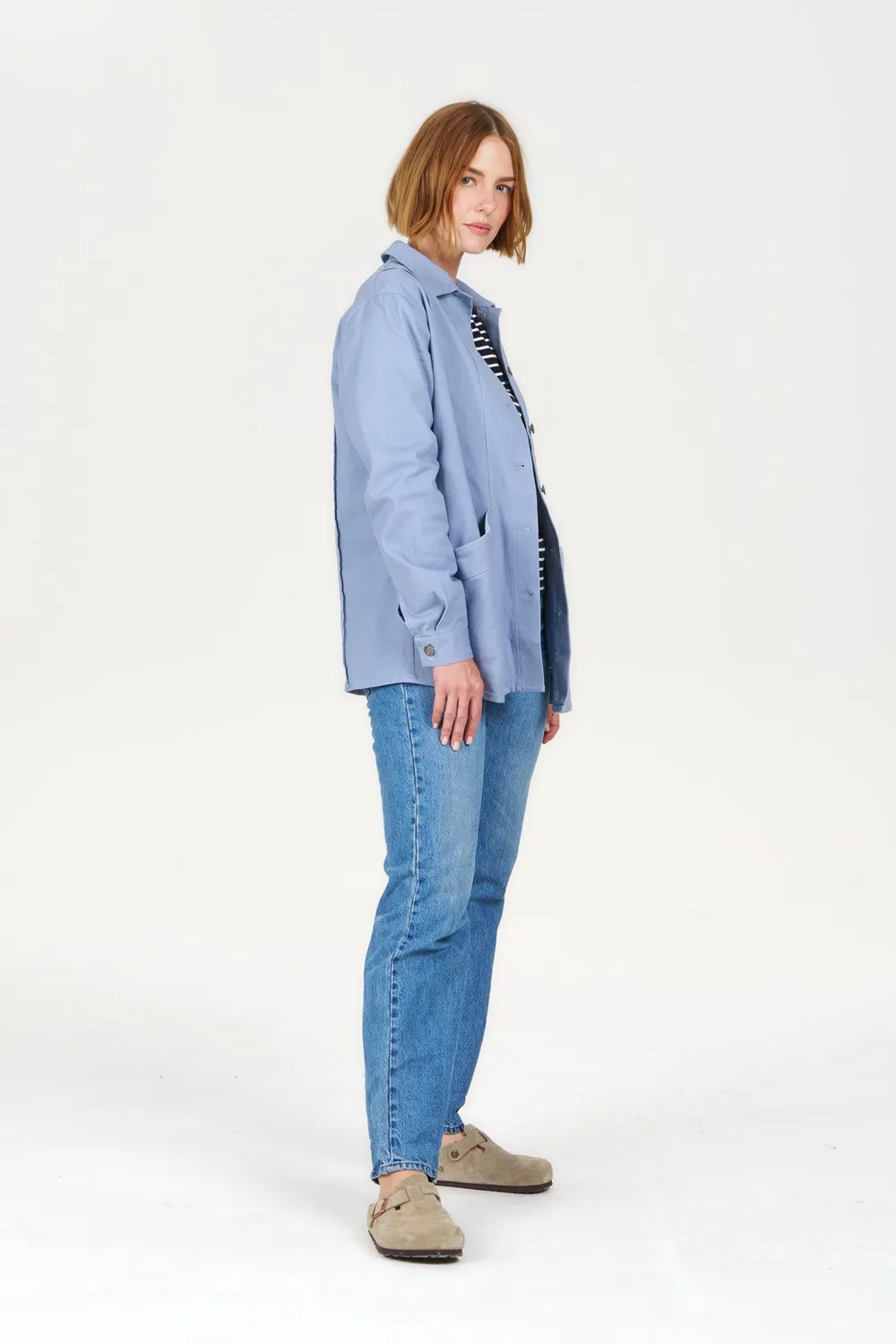 Komodo Chore Jacke Blau Bio-Baumwolle