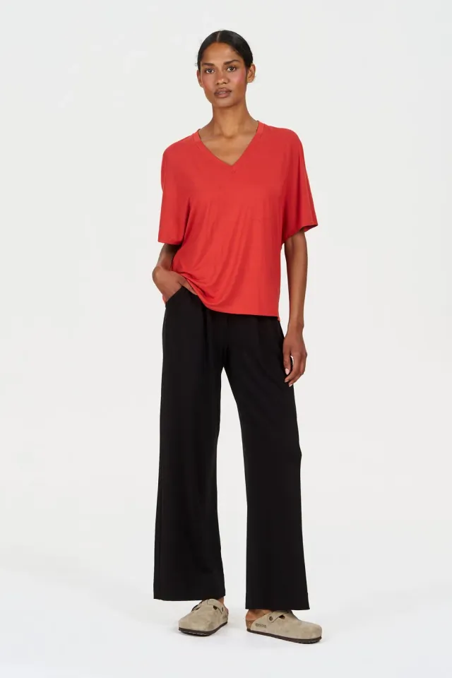KOMODO BINITA Hose Schwarz Modal Stretch