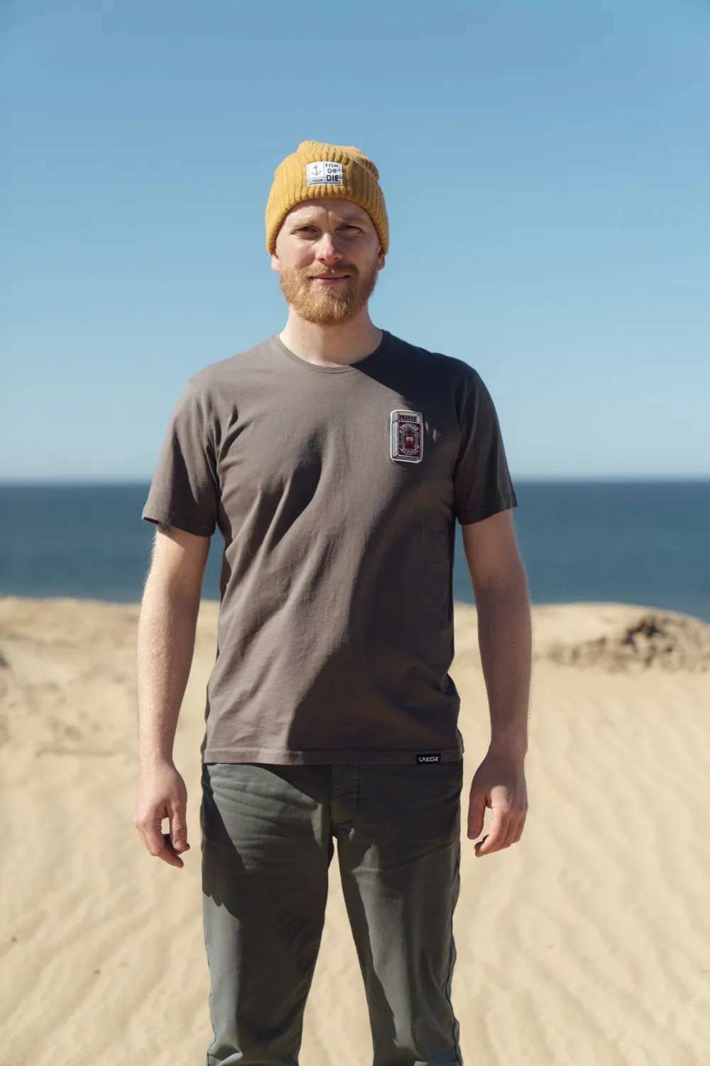 LAKOR Matchbox T-Shirt Morel Bio-Baumwolle