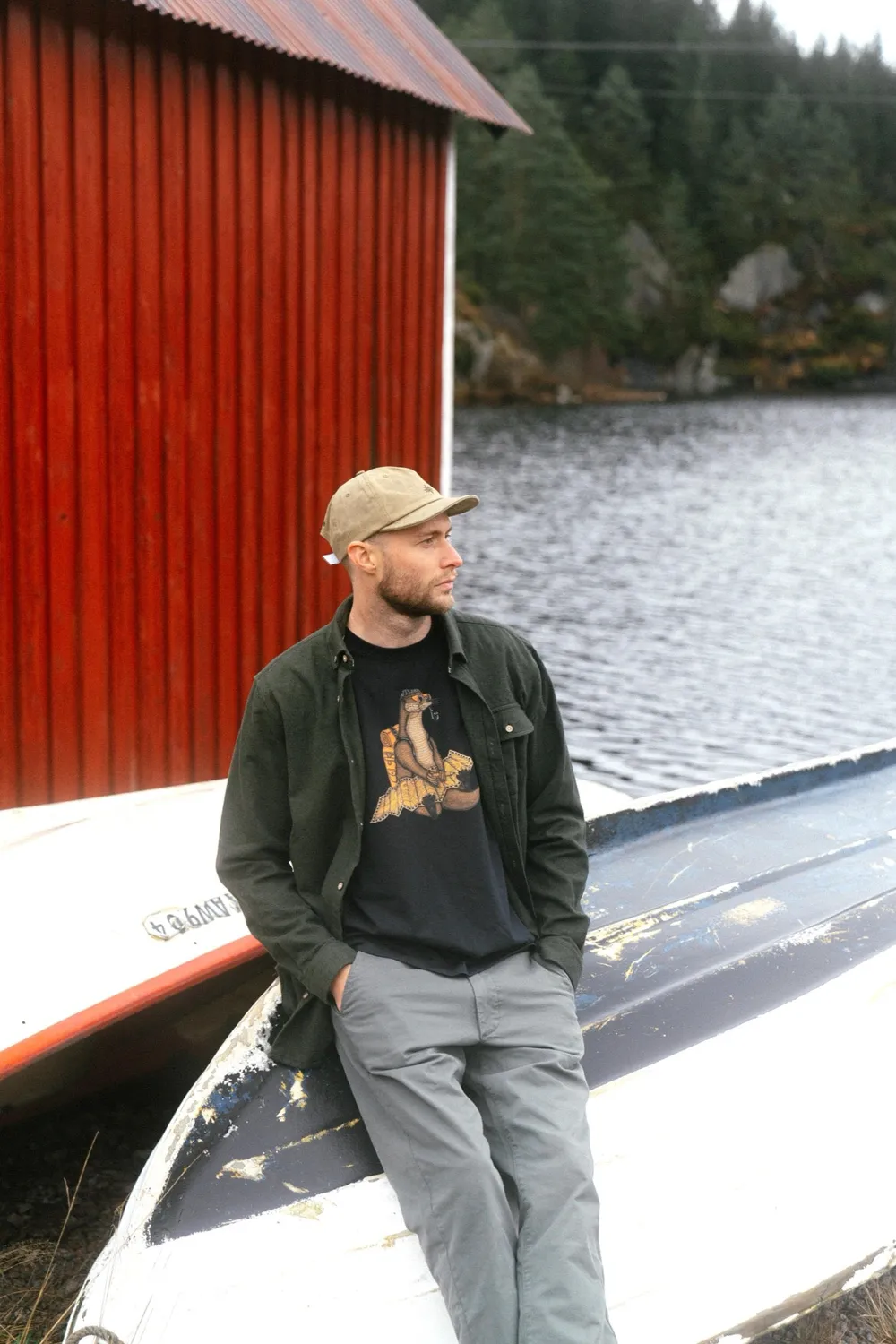 LAKOR Moss Shirt Hemd Rifle Green aus Bio-Baumwolle