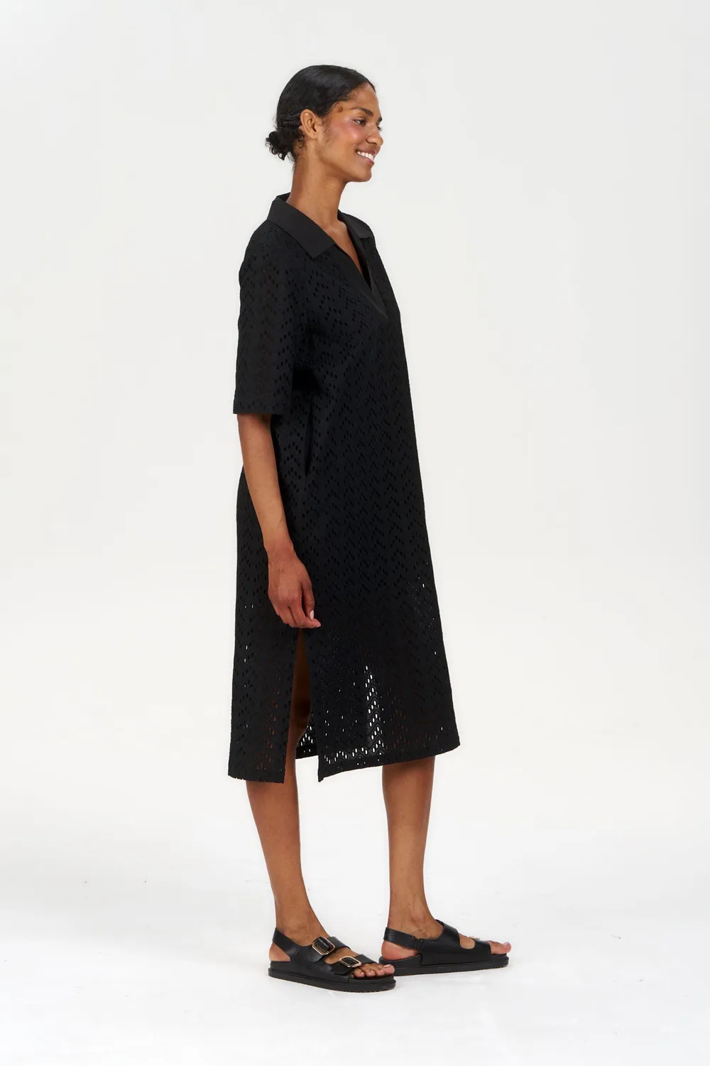 Komodo Delilah Kleid Schwarz Bio-Baumwolle