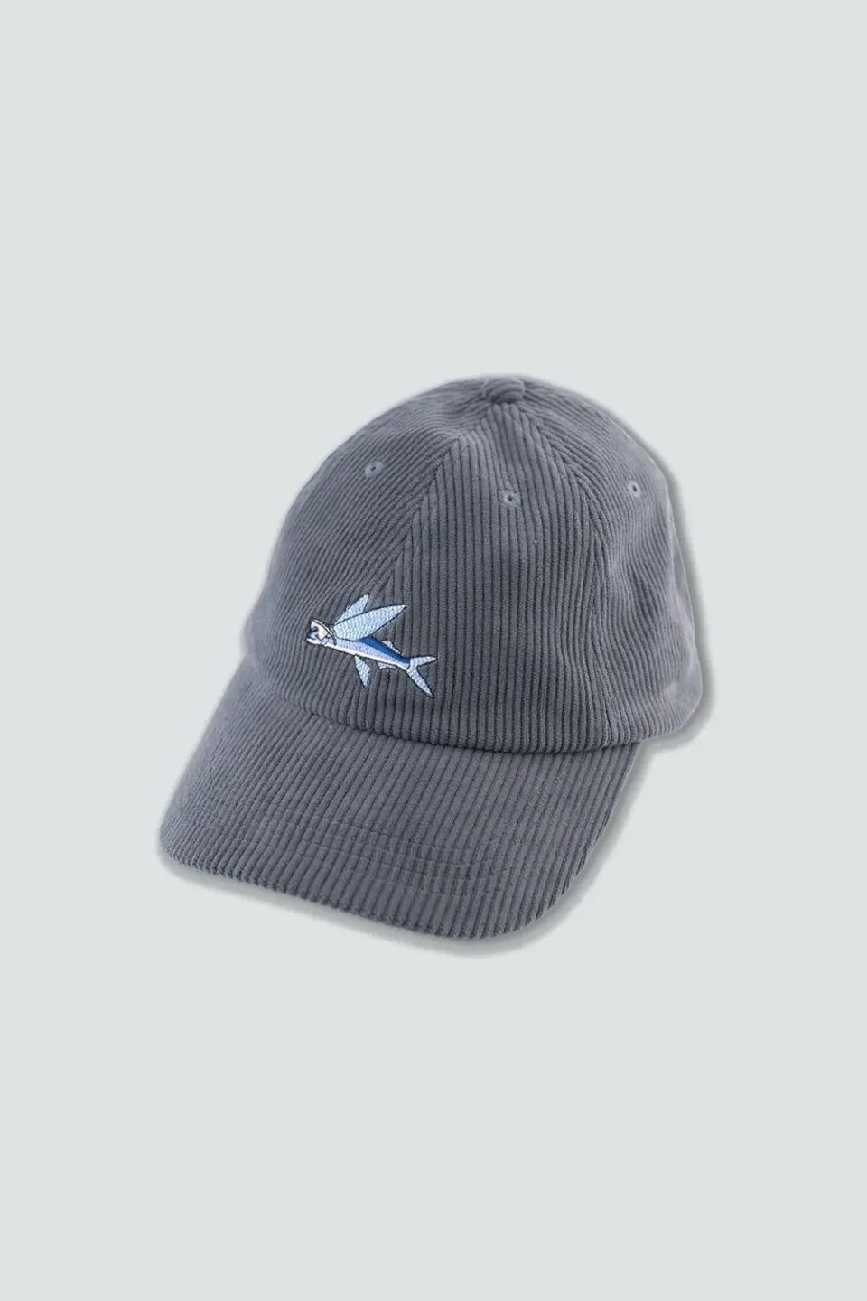 LAKOR Fly Fish Cord Cap Denim Blue recycelt