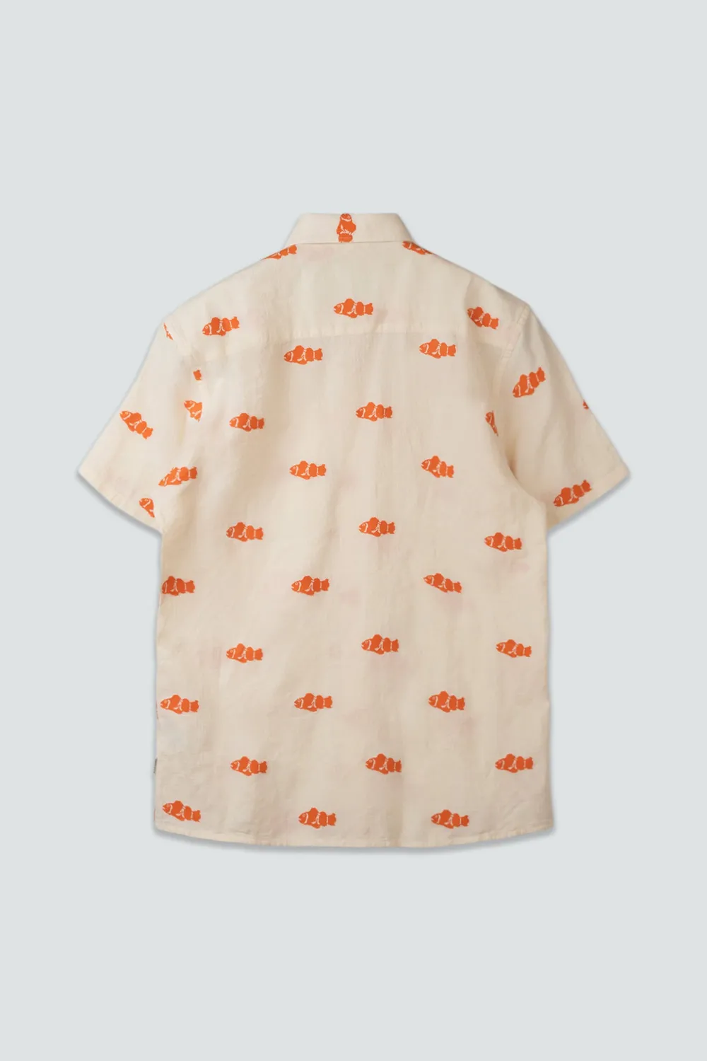 LAKOR Clownfish Kurzarmhemd Off White Bio-Baumwolle