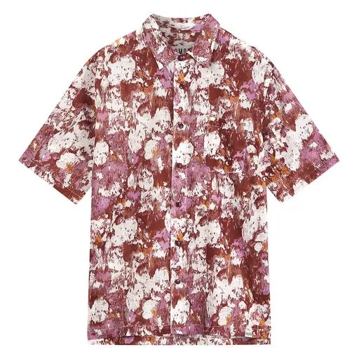 KOMODO JP Hemd Poppy Rot Bio-Baumwolle Herren