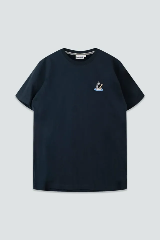 LAKOR Mini Shark Shaka T-Shirt Blueberry