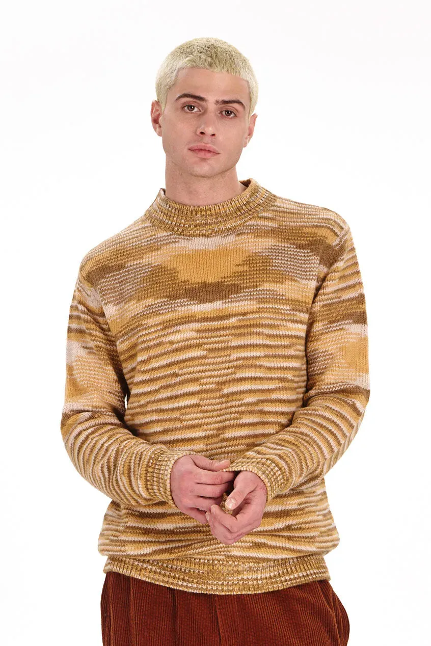 Komodo Teruma Pullover Sand Lammwolle Handstrick