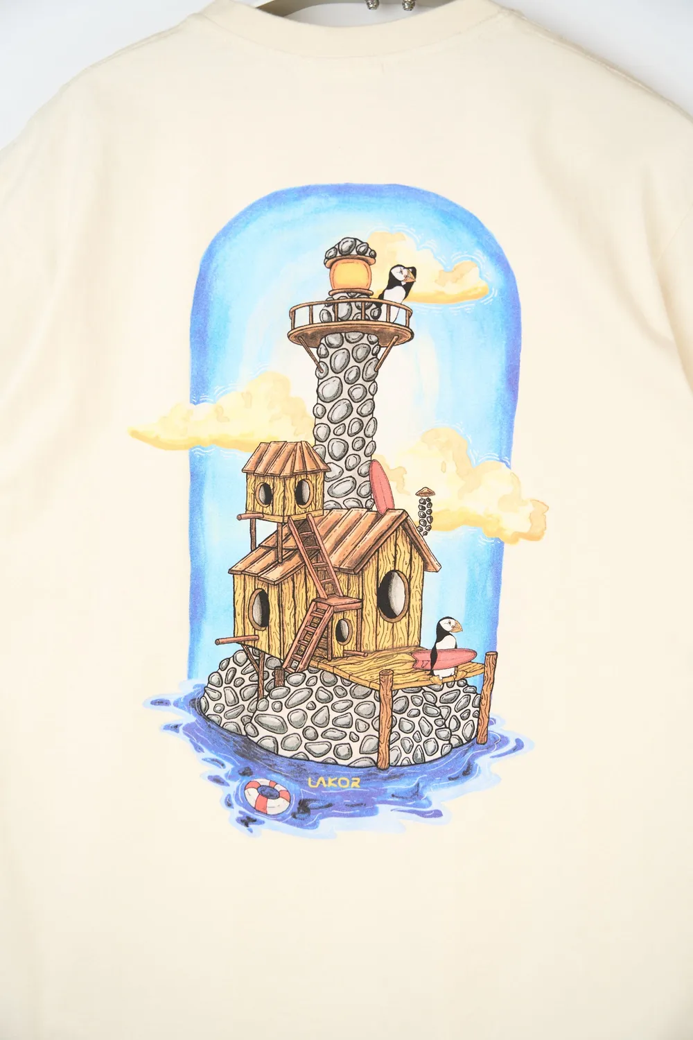 LAKOR Sea Parrot Summerhouse T-Shirt Rainy Day Bio