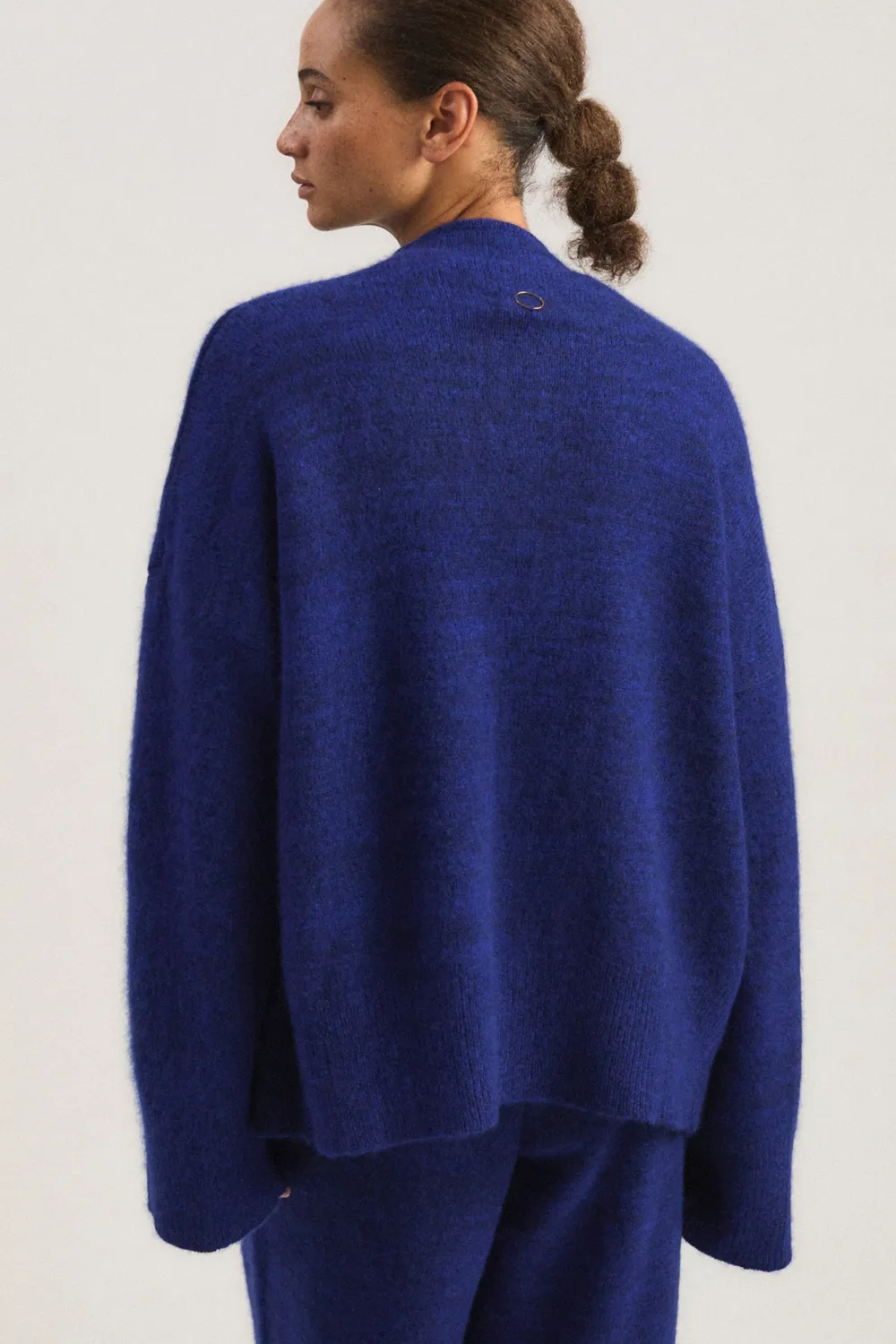 Oyuna Sona Cardigan Marine Cobalt Kaschmir Seide
