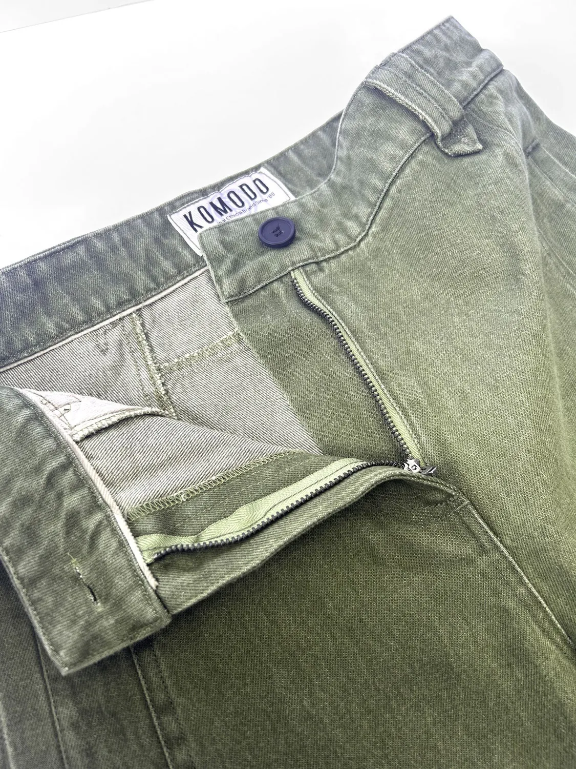 KOMODO YAKA Hose Green Wash Bio-Denim atmungsaktiv