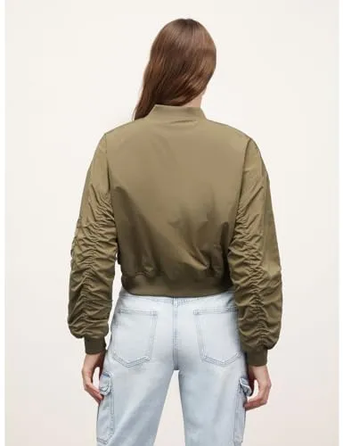 Motivi Bomberjacke glänzend Jacke Steppfutter Reiverschluss