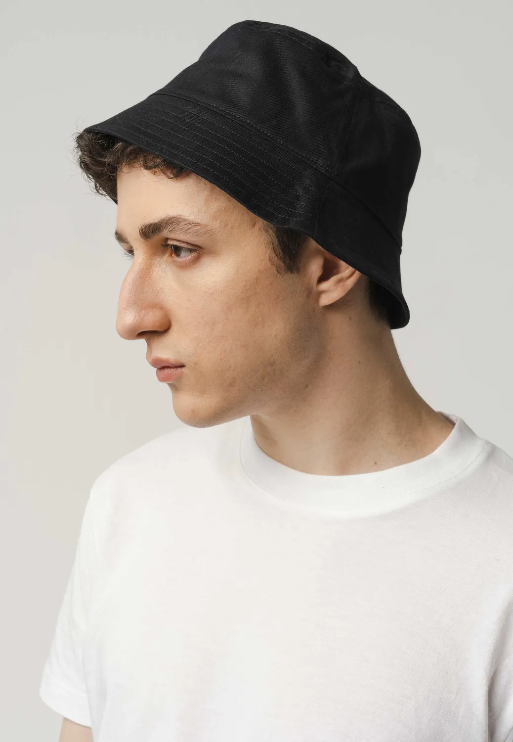 MELA AFTAB Bucket Hat schwarz Twill Bio