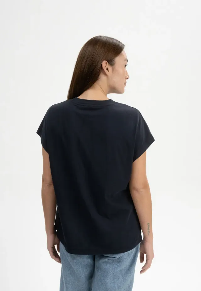 MELA MADHU T-Shirt Fledermaus weiß M Baumwolle