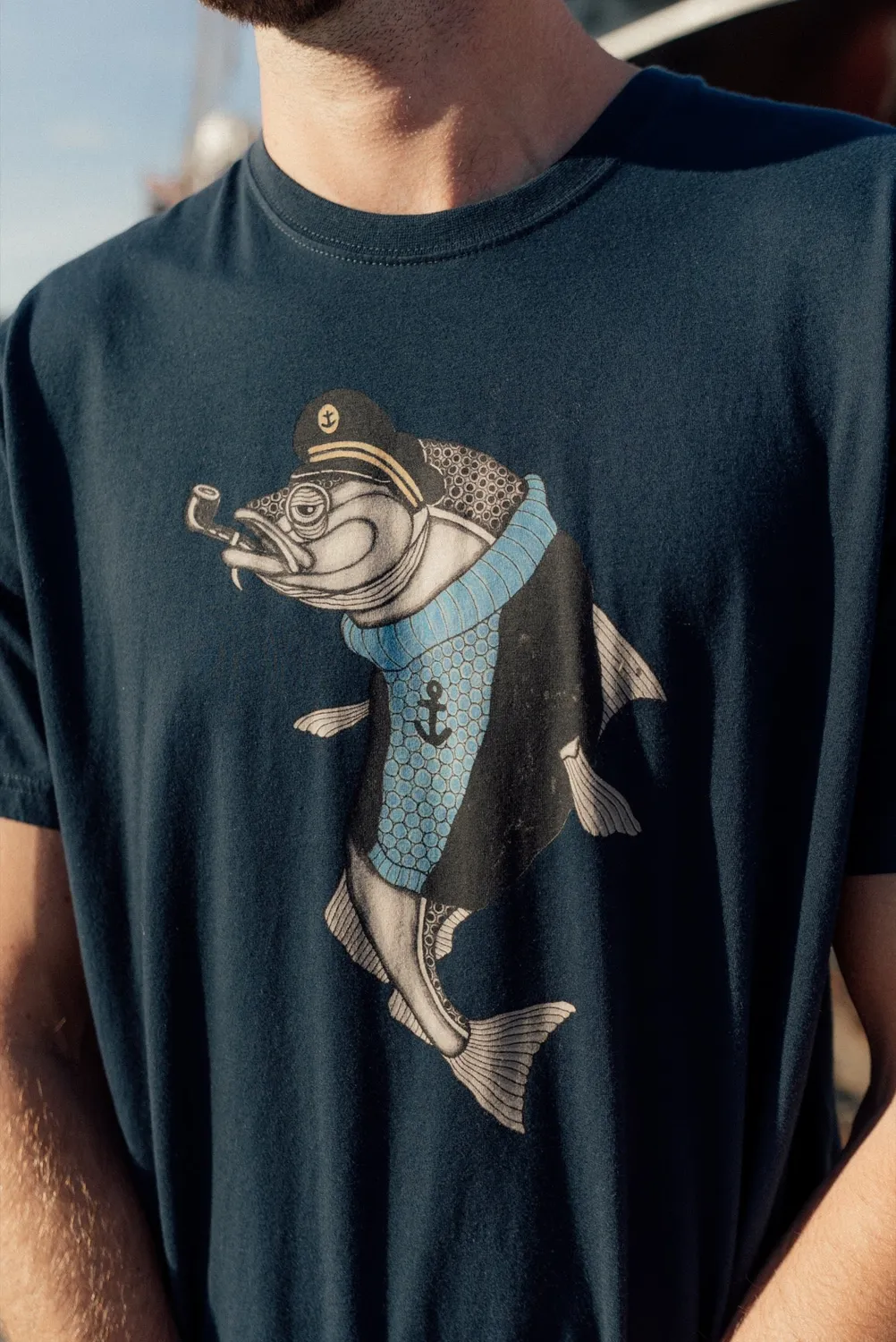 LAKOR Haddock T-Shirt Blueberry aus Bio-Baumwolle