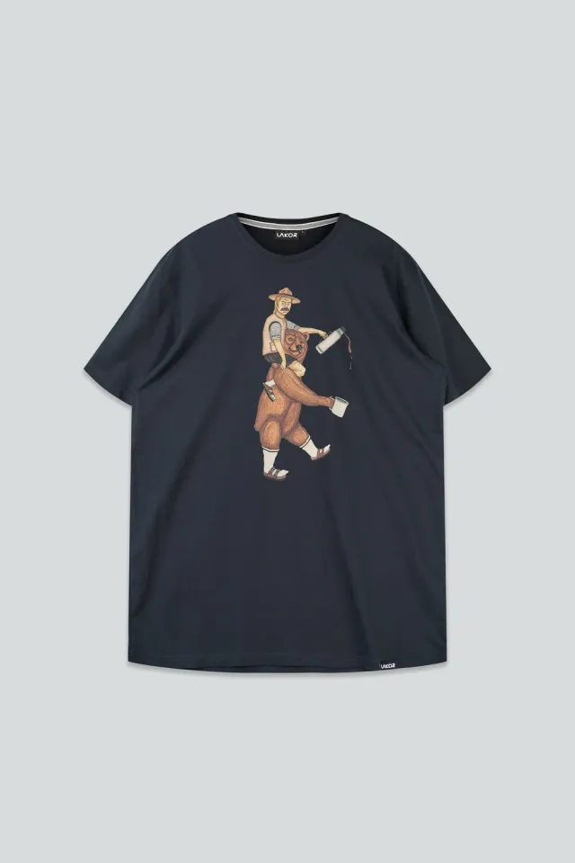LAKOR Nordic Über T-Shirt Moonless Night Bio-Baumwolle Bär