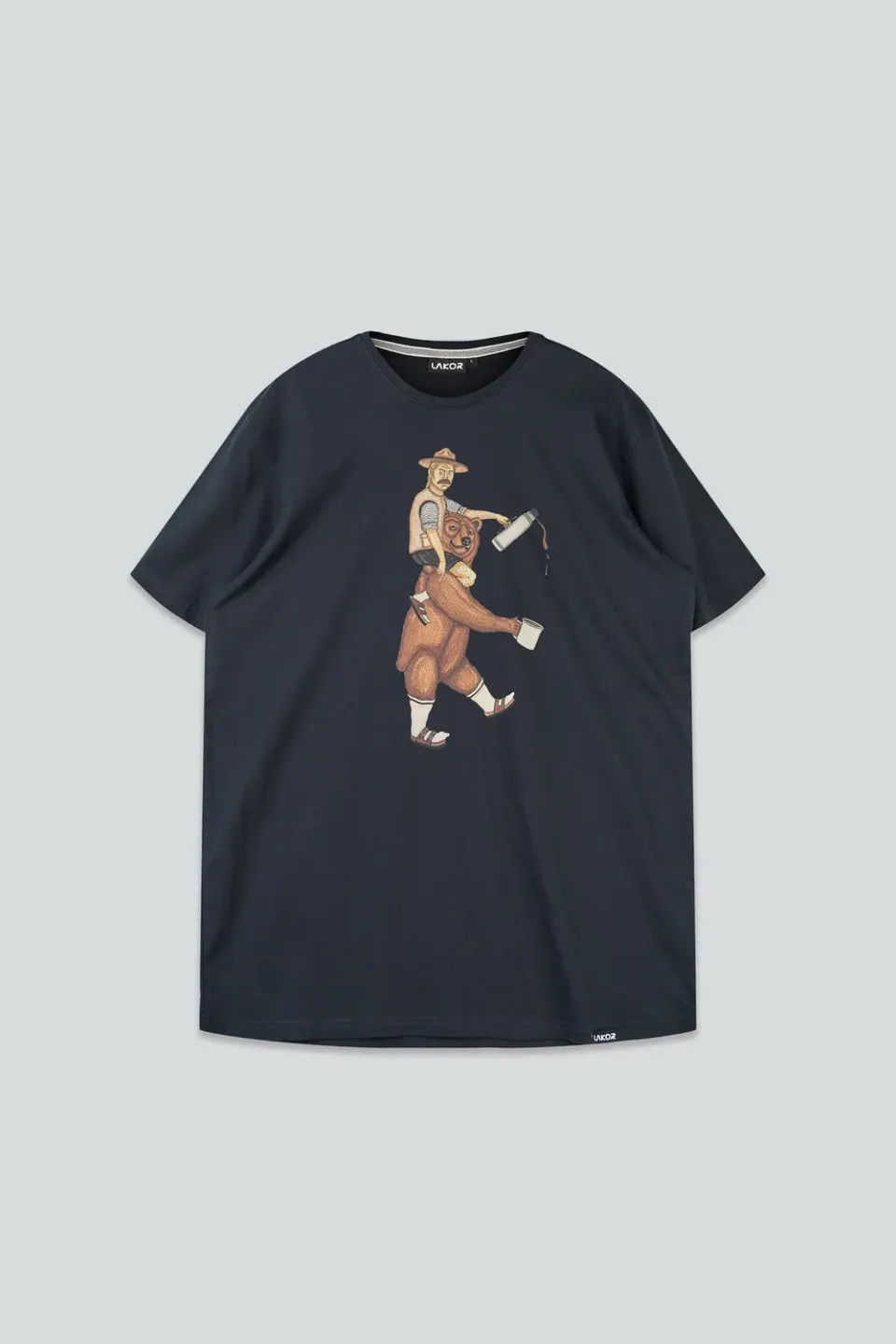 LAKOR Nordic Über T-Shirt Moonless Night Bio-Baumwolle Bär