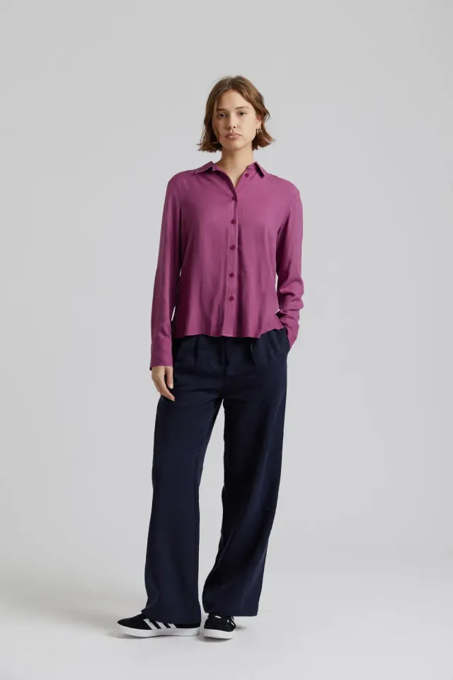Komodo Mira Hose Navy Tencel-Leinen