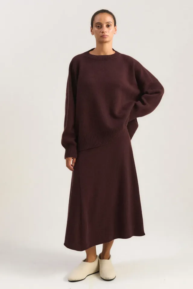 Oyuna Aila Pullover Carob Oversize Strick