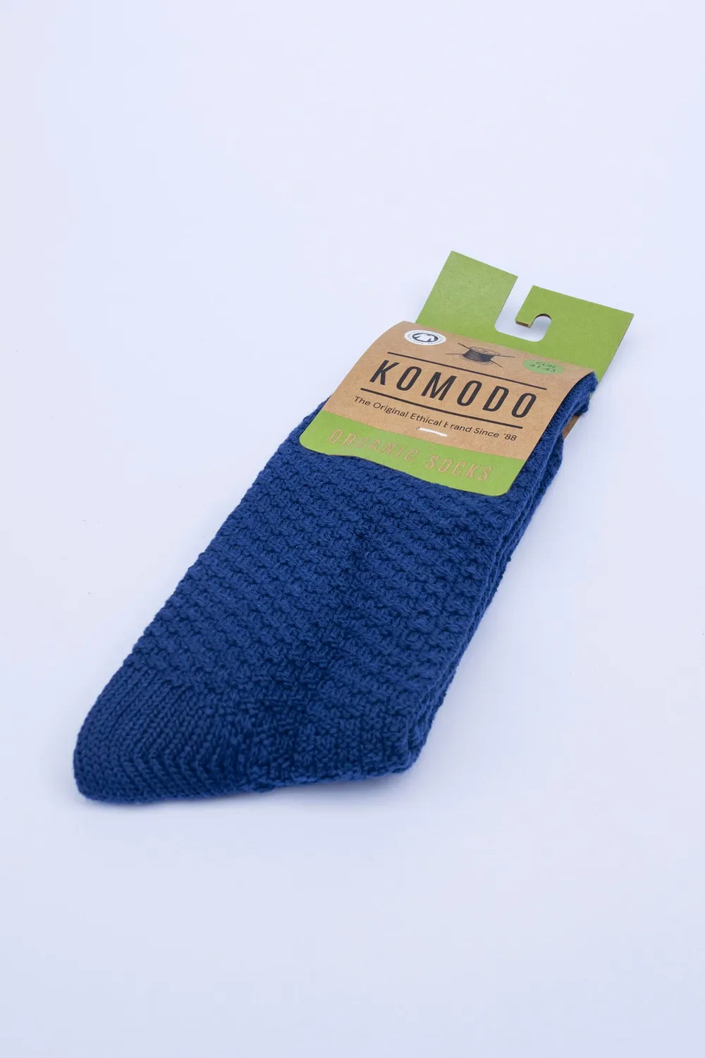Komodo Waffle Socken Navy Bio-Baumwolle Unisex