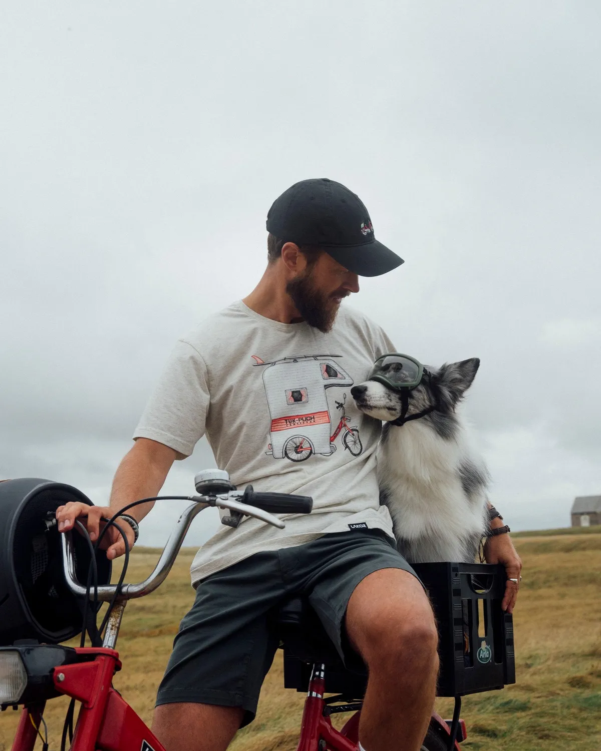 LAKOR Tuk-Puch T-Shirt Oatmeal Melange Baumwolle