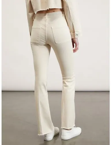 Motivi Flare-Hose Stretch Fransensaum Bügelfalte