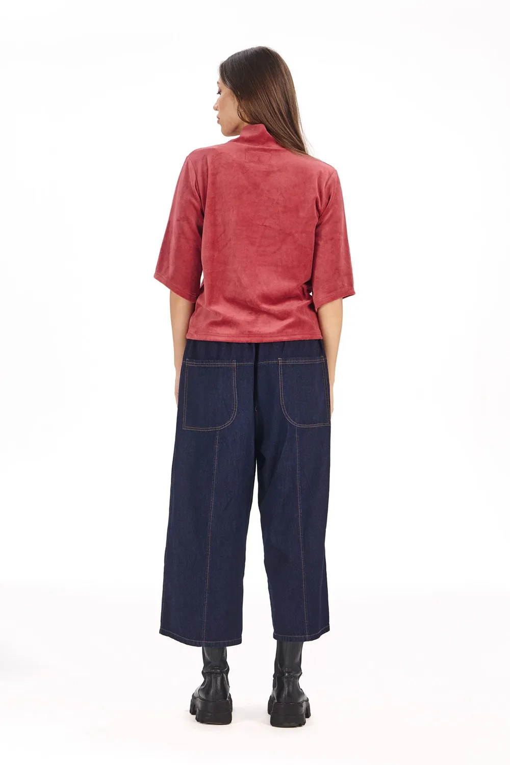 KOMODO SMOKE Top Rose Bio-Baumwollsamt