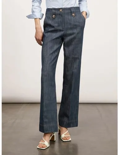 Motivi Jeans weites Bein Flamm-Optik
