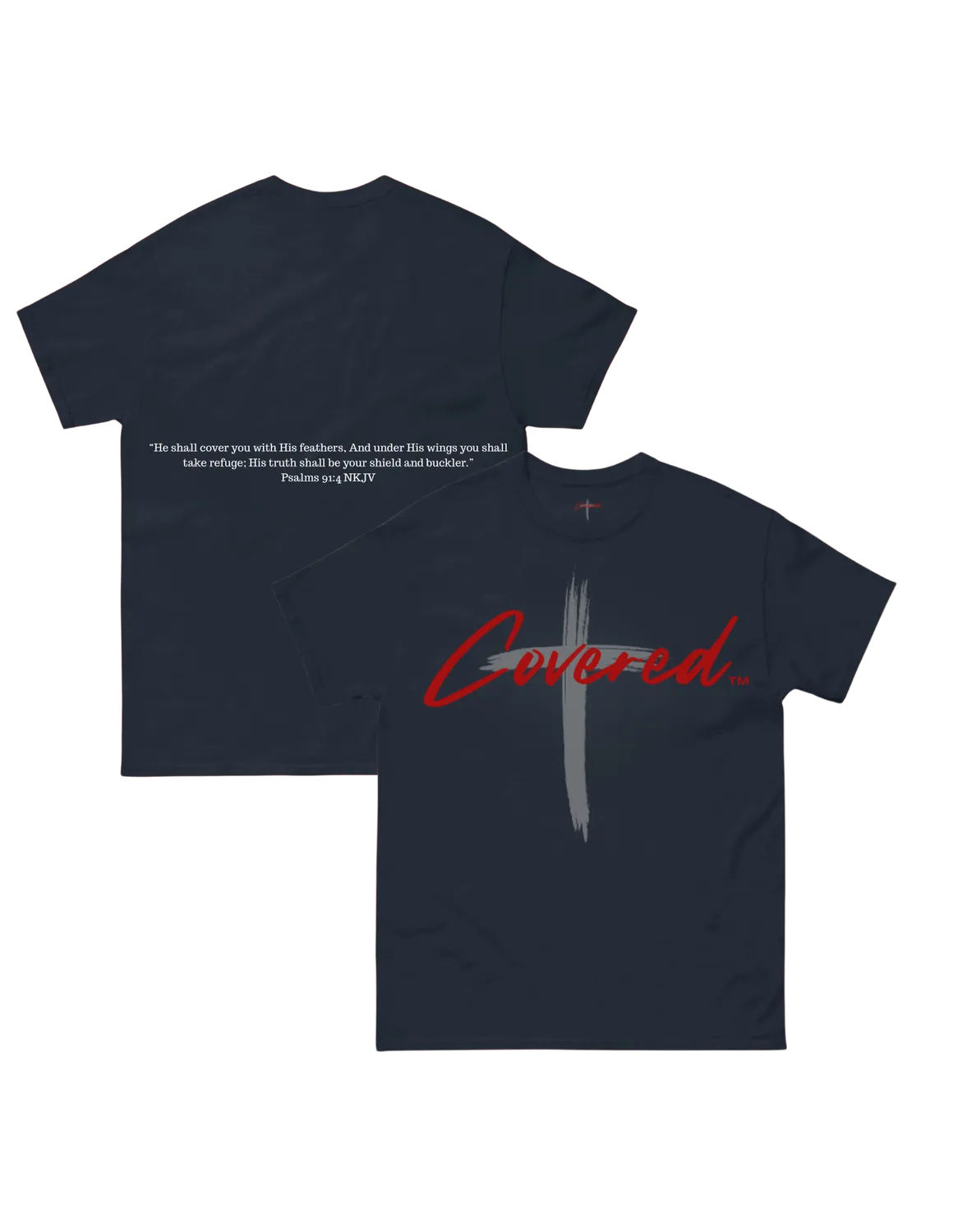 Covered Brand Logo T-Shirt Navy aus Baumwolle