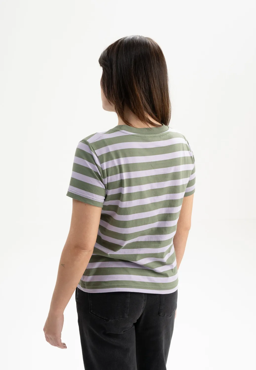 MELA KHIRA Stripes T-Shirt marmeladen streifen Bio-Jersey