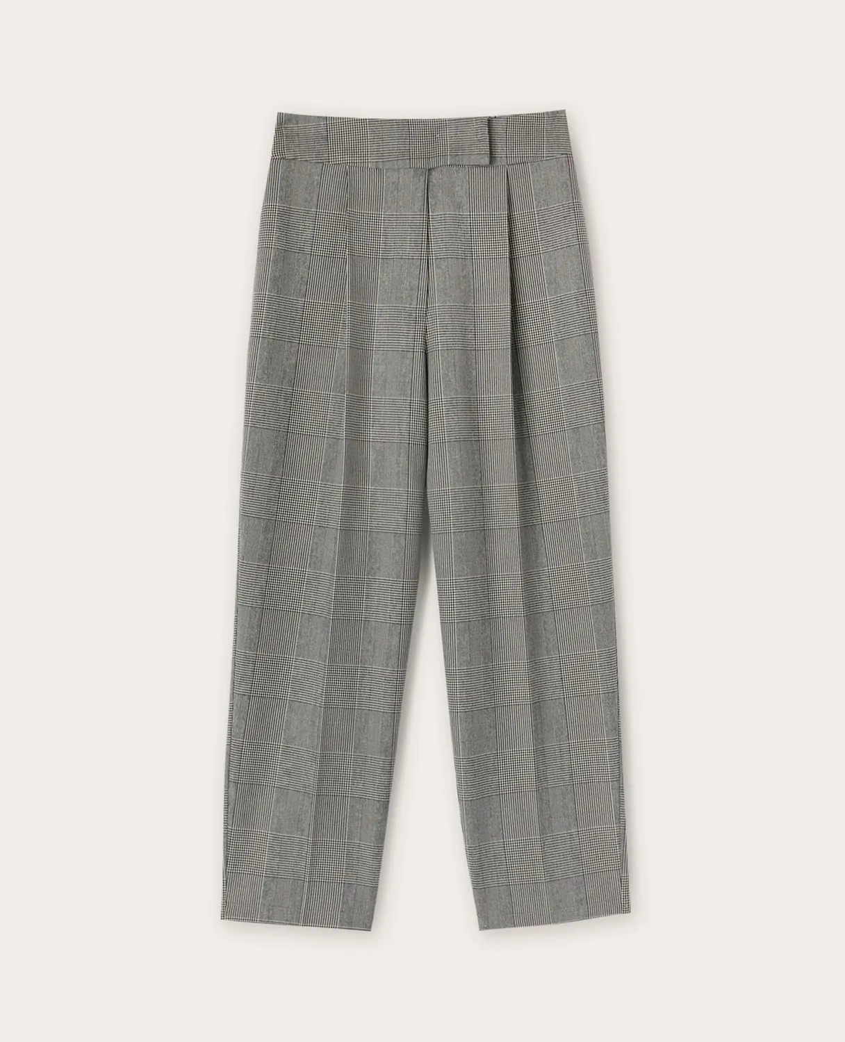 Motivi Hose Glencheck gerade geschnitten mit Bügelfalte