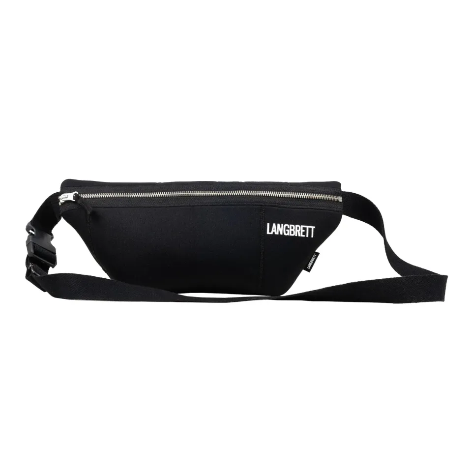Langbrett Bauchtasche Wetsuit-Recycling schwarz Neopren