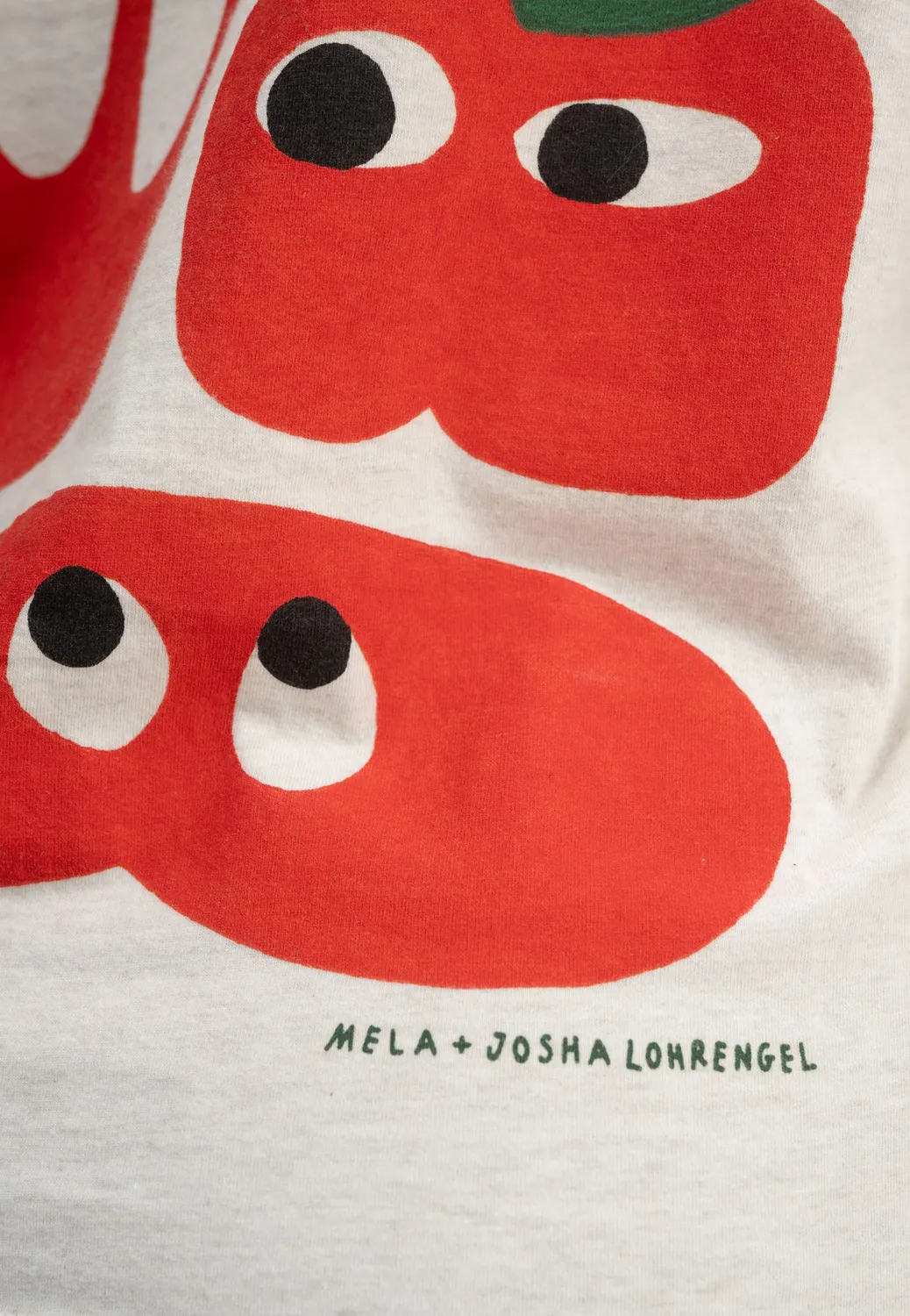 MELA Josha Artist Edition T-Shirt cream melange M Baumwolle