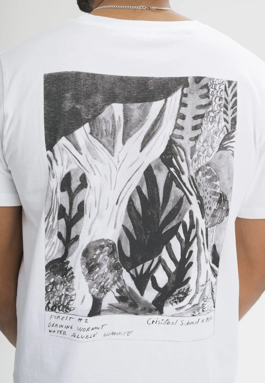 MELA Cristóbal Artist Edition T-Shirt weiß Print Bio