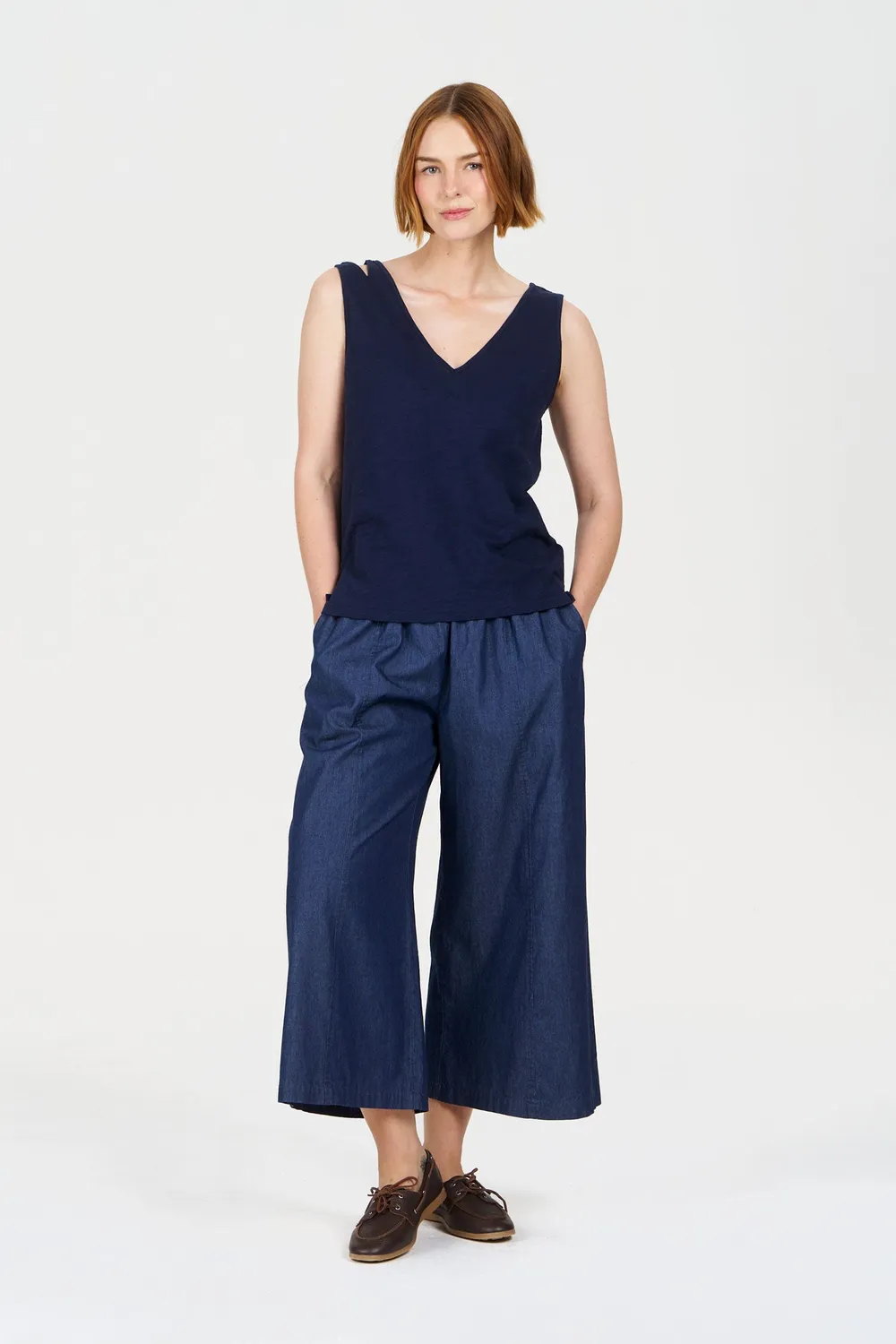Komodo Mala Top Navy Bio-Baumwolle