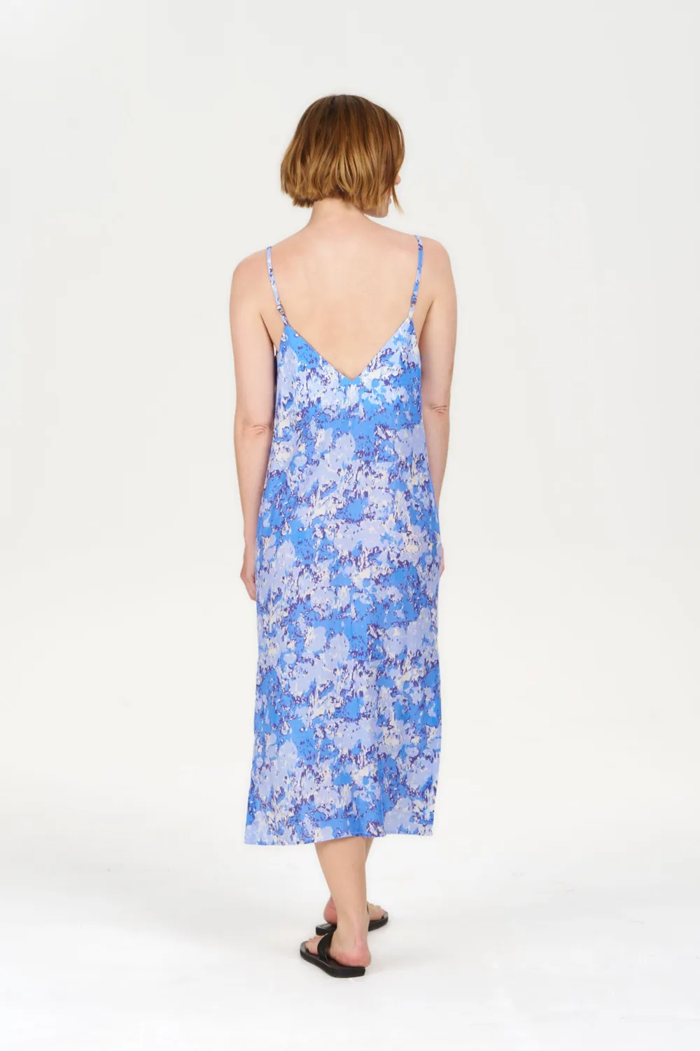 Komodo Miller Kleid Acid Blue Tencel-Leinen Damen