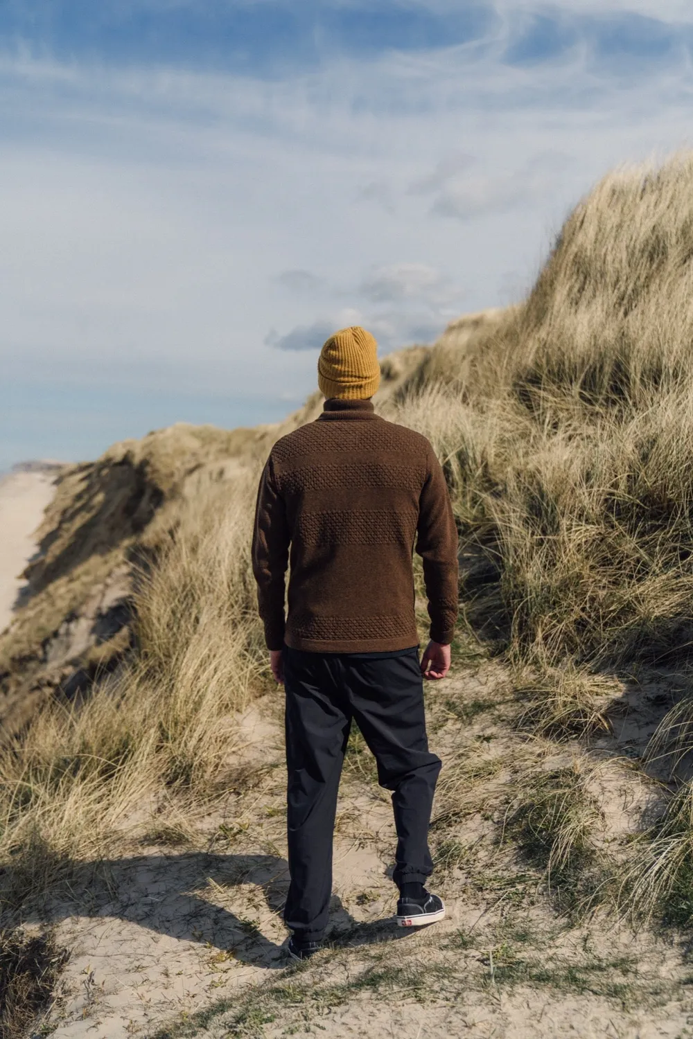 LAKOR Haddock Knit Strickpullover Braun Wolle