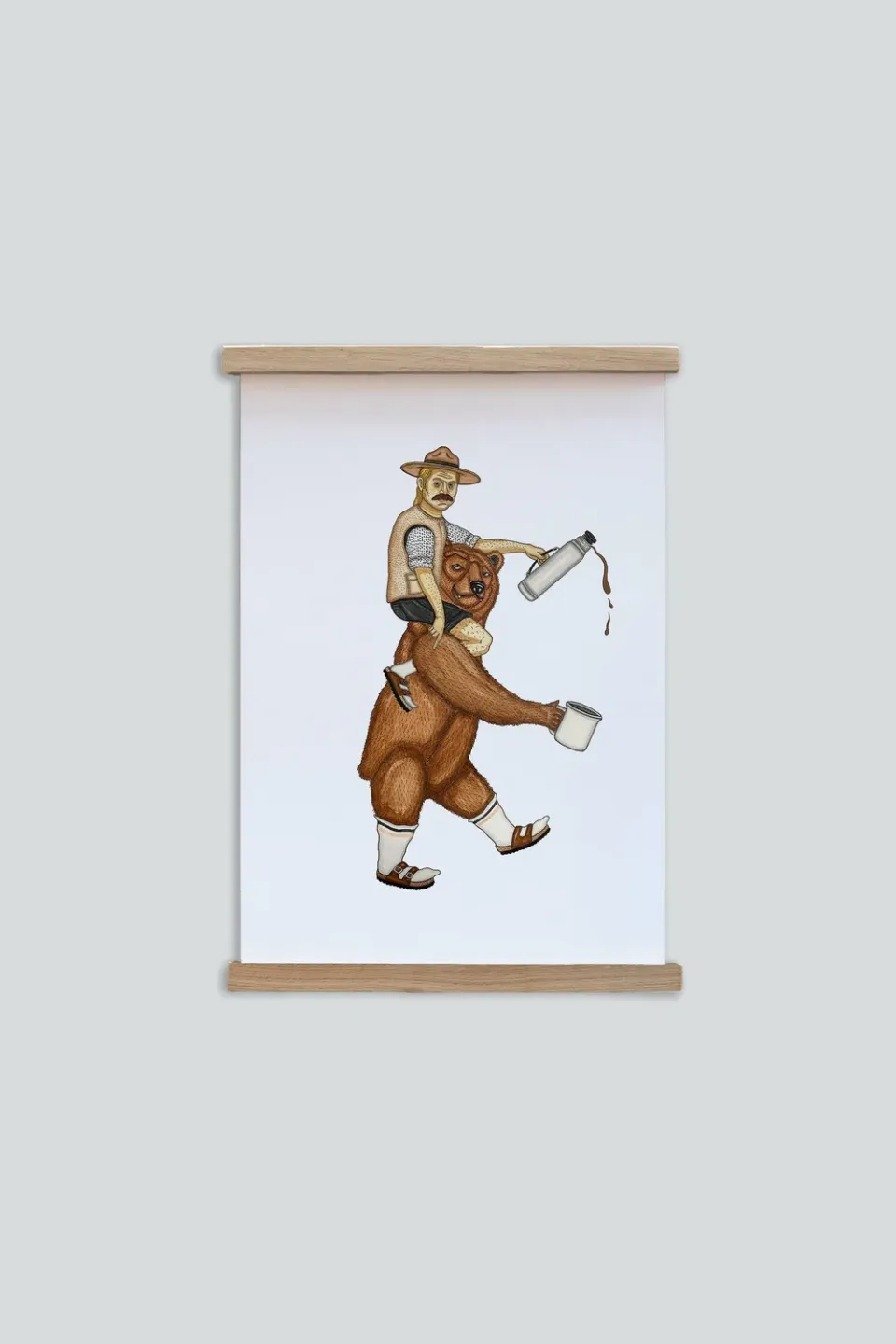 LAKOR Nordic Über Poster Weiß Onesize 250g Papier
