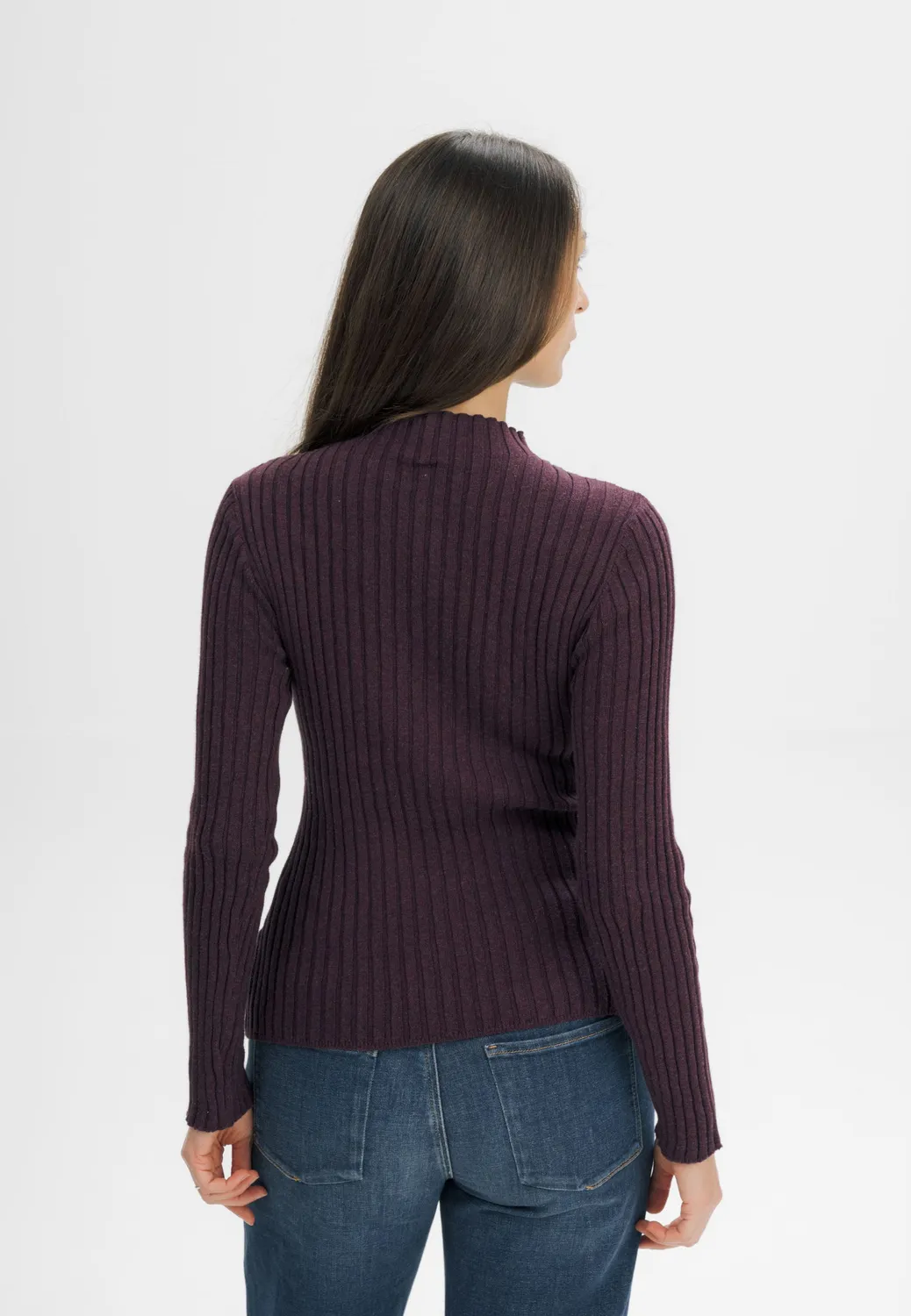 MELA NAMARI Strickpullover kiwi cream melange