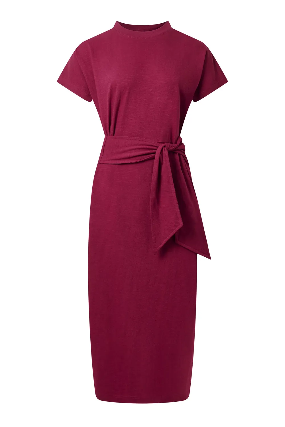Komodo Fonda Midikleid Berry Bio-Baumwolle