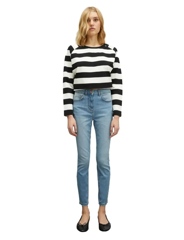 Motivi Gisele Skinny-Jeans hellblau hohe Taille