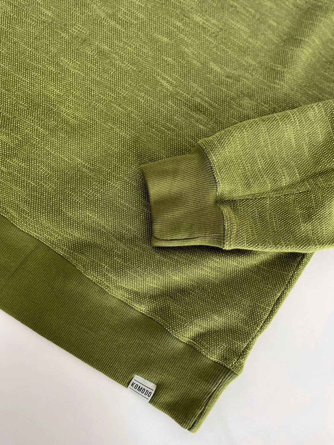 Komodo Anton Sweatshirt Grün-Melange Bio