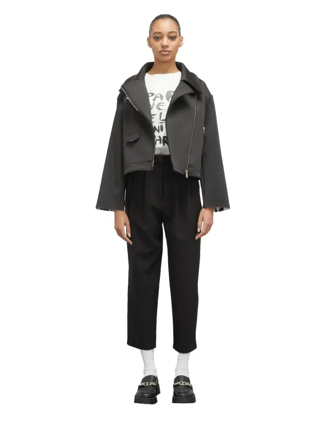 Motivi Oversize-Bikerjacke Scuba-Jacke mit Print