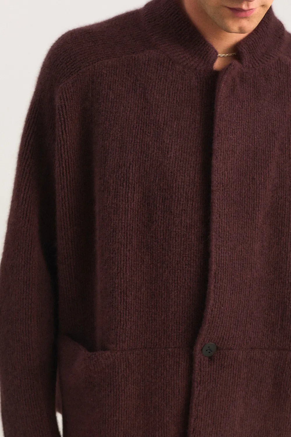 Oyuna Arun Jacke Carob Kaschmir Strickjacke